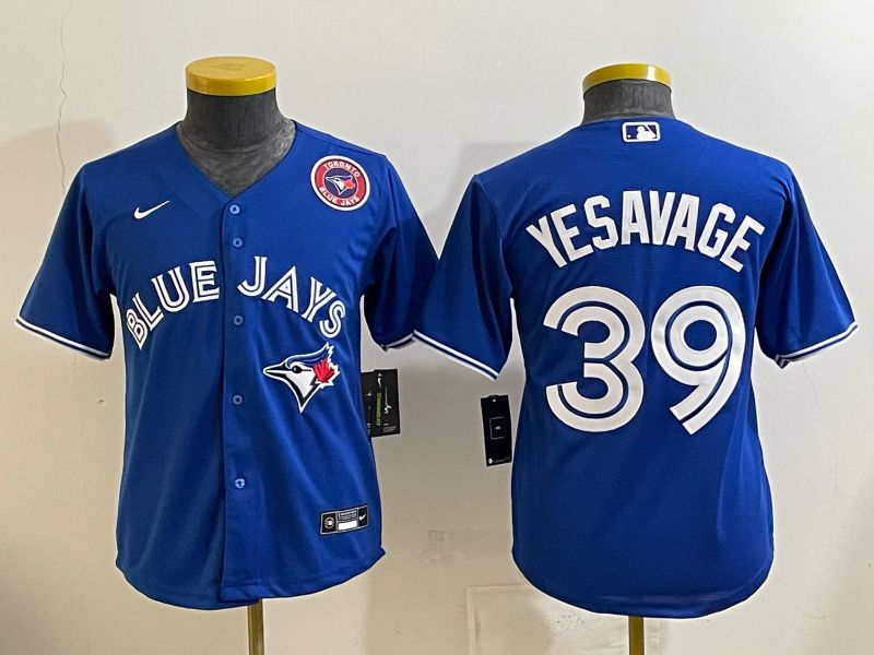 Youth 2025 Toronto Blue Jays #39 Yesavage blue Game Nike MLB Jersey style 005
